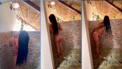 Xxx Cata González filmando su baño caliente