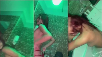 Maria Sandoval traviesa de las hermosas curvas de lencería roja