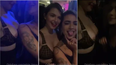 Video de Kerolay Chaves dejando que su amiga le chupara los senos en la balada