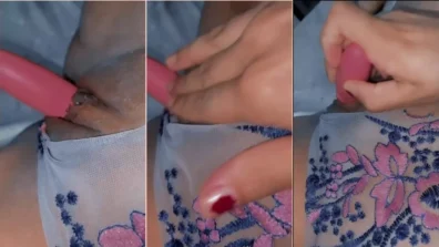 Taty Silva desnudo con vibrador rosa en el coño