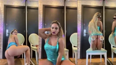 La exhibición cachonda de Iara Ferreira el coño debajo del vestido