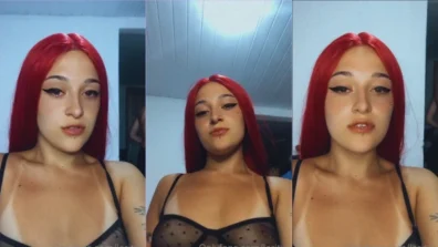 Nena laritxs sensualizándose con cara de traviesa
